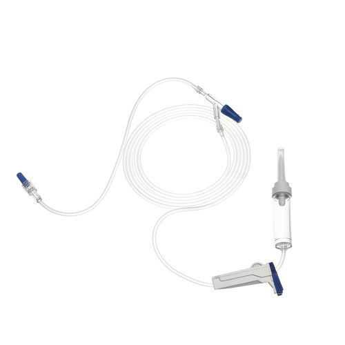 Set di infusione con camera di gocciolamento - ED001 - BQ+ Medical - con connettore a Y / con componente senza lattice