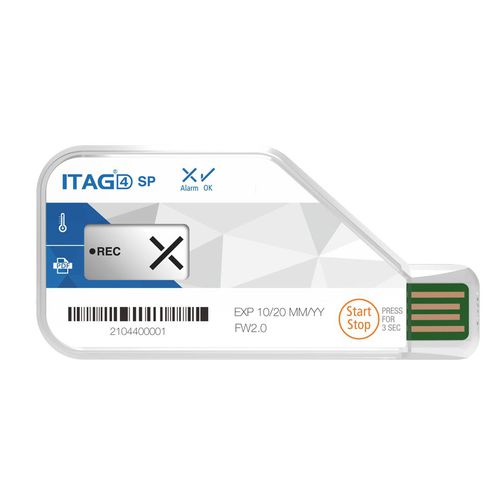 Registratore di dati di temperatura - ITAG 4 SP - DGP Intelsius GmbH - per produzioni farmaceutiche / per prodotti termosensibili / per campioni biologici