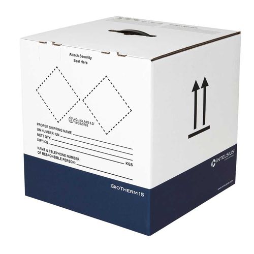 Scatola da imballaggio per prodotti farmaceutici - BIOTHERM 15 - DGP Intelsius GmbH - per campioni biologici / da trasporto / per prodotti termosensibili