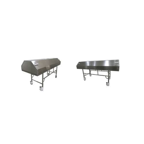 Carrello mortuario di trasferimento - P.CT.102 - Nisan Medikal San. ve Tic. Ltd. Sti. - idraulico / in acciaio inossidabile