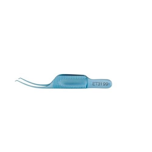 Pinza per oftalmologia - ET3199 - Storz Eye - per presa di tessuti / curva / in titanio