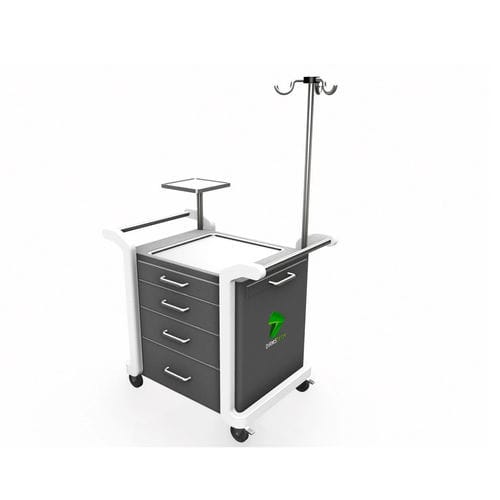 Carrello per studio veterinario - C-MED - Damstech sas - per uso generale / per strumenti / per dispositivi medici