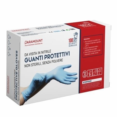 Guanto in nitrile - Italia Paramount Strategies - da esame / senza polvere / L