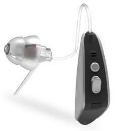 Audioprotesi BTE, open fit - Guangdong ENNO Technology - con riduzione del rumore / nera