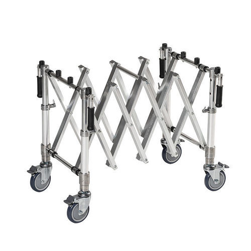 Carrello mortuario a pantografo - YHR-CT01 - Zhangjiagang Herui Medical Equipment Co., Ltd. - da trasporto / in alluminio / per bare