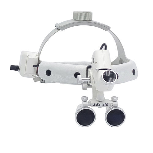 Lampada frontale odontoiatrica - FOSHAN AKOS MEDICAL INSTRUMENT CO.,LTD - LED / per lenti binoculari
