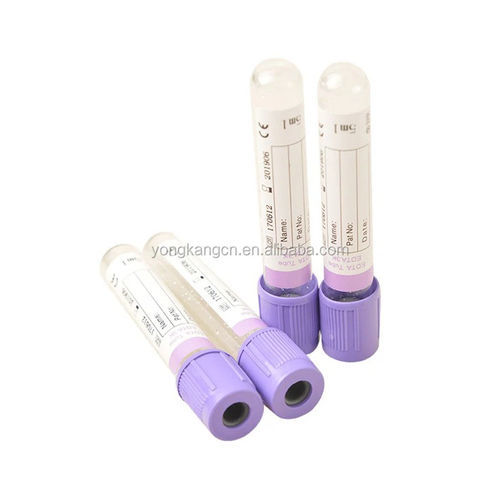 Provetta per prelievi EDTA - YK-001 - Cangzhou Yongkang Medical Devices Co., Ltd. - per diagnostica / cilindrico / di sangue totale