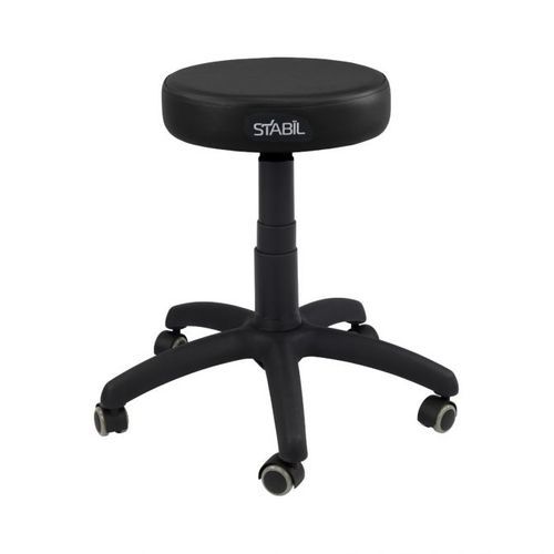 Sgabello per struttura sanitaria - Stabil Premium - Stabil Equipment Ltd (UK) - ad altezza regolabile / con rotelle / nero