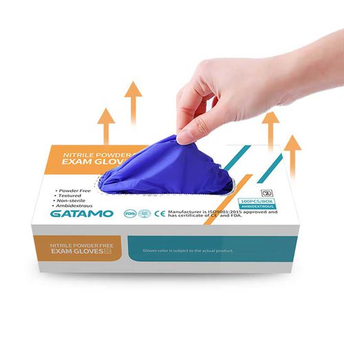 Guanto in nitrile - GATAMO - da esame / da doccia / senza polvere