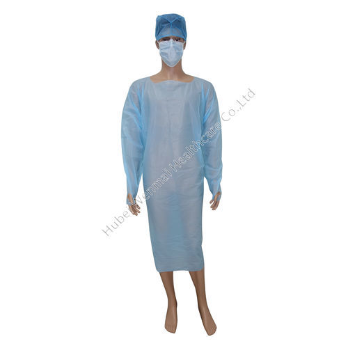 Camice per paziente unisex - WM-PG03 - Hubei Wenmai Healthcare - in polietilene / blu