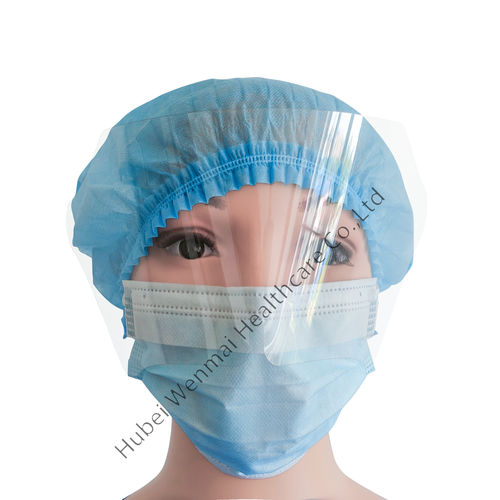 Mascherina chirurgica in polipropilene - WM-FM03 - Hubei Wenmai Healthcare - con visiera / per adulti / scatola da 50 pezzi