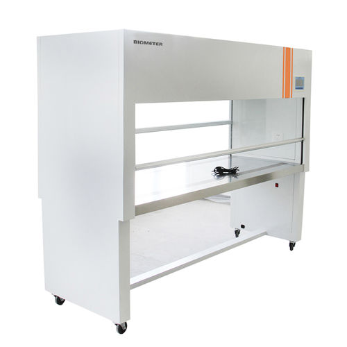 Banco pulito da laboratorio - CJGZT-FX-SW-CJ-3F - Qingdao Jiading Analytical Instruments Co., Ltd. - con rotelle / HEPA / a flusso laminare verticale