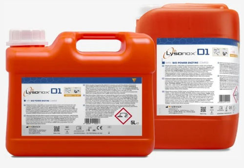 Detergente enzimatico - Lysonox® D1 - ADRANOX - alcalino / liquido / 5000 ml