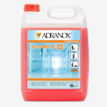 Detergente disinfettante - Hygien F - ADRANOX - liquido / 5000 ml / per superfici