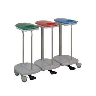 Carrello portabiancheria per sacchi sporchi - CBP103 - MC Saber - ospedaliero / da trasporto / 3 sacchi