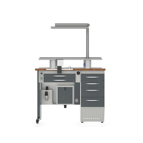 Postazione di lavoro per laboratorio odontotecnico didattica - TW1 - Kartal Dental - con ripiani / con illuminazione / con cassetti