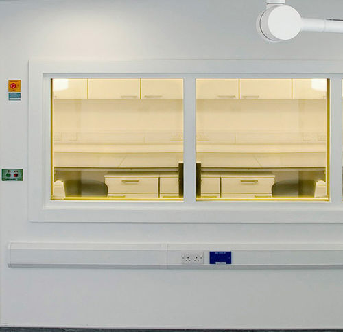 Finestra di radioprotezione - Woodmans Meditech - fissa / in vetro al piombo