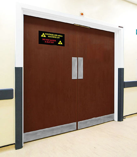 Porta di radioprotezione - Woodmans Meditech - con schermatura / per ospedale / scorrevole