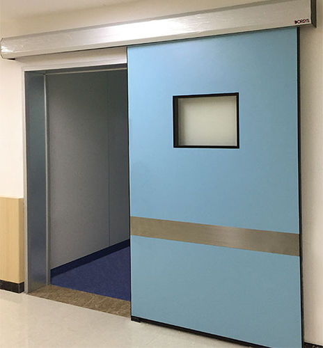 Porta di radioprotezione - Woodmans Meditech - da laboratorio / scorrevole / in acciaio inossidabile