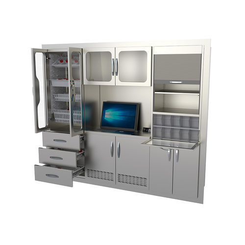 Armadio per apparecchi medici - OSC210 - Proxenon - per ospedale / per sala operatoria / con ripiano