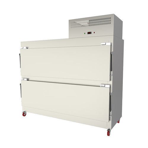 Cella mortuaria per barelle mortuarie - MBR210 - Proxenon - 2 salme / con carico trasversale / mobile