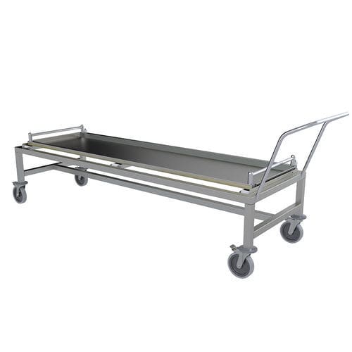 Carrello mortuario da trasporto - MBT160 - Proxenon - di stoccaggio / manuale / in acciaio inossidabile