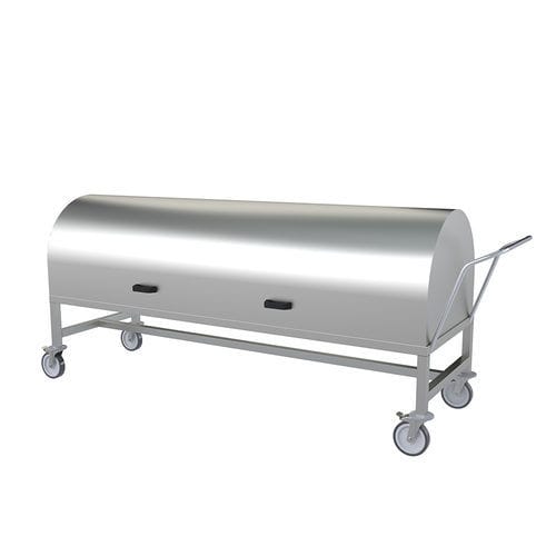 Carrello mortuario da trasporto - MBT161 - Proxenon - di stoccaggio / in acciaio inossidabile