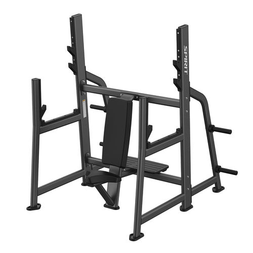 Panca per esercizi muscolari regolabile - SP-7517 - SPIRIT Fitness - con rastrelliera per bilancieri