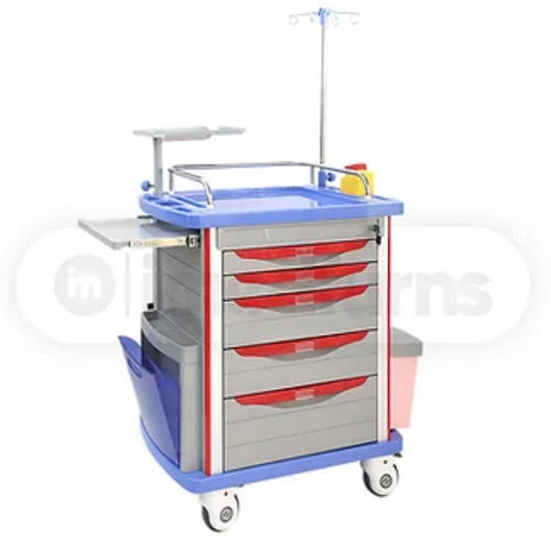 Carrello di emergenza - ABS - imedfurns Private Limited - per defibrillatore / portabombole di ossigeno / di servizio