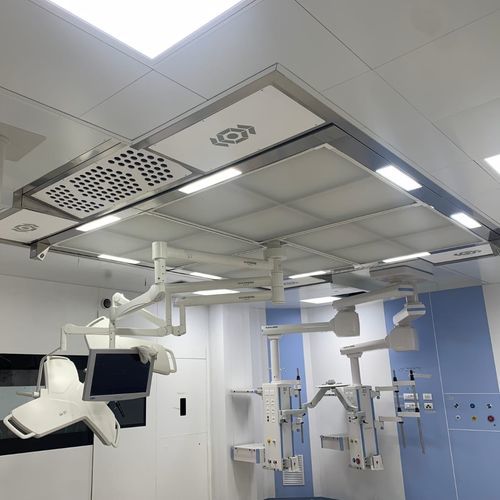 Modulo a flusso laminare per sala operatoria - NICFA® AirFlow - NICFA - da soffitto / verticale / con illuminazione