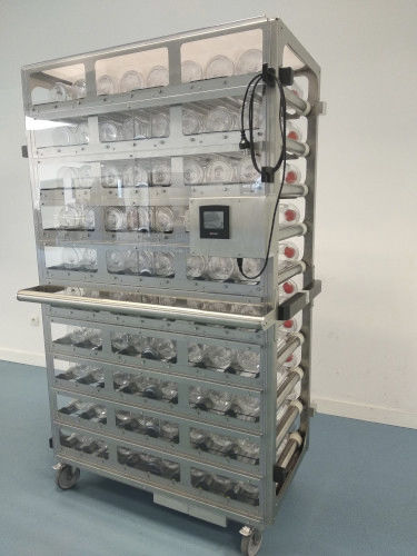 Carrello per coltura cellulare - MGA Technologies - di pulizia / in acciaio inossidabile