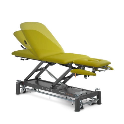 Lettino da visita elettrico - CEZANNE JR 5 - Ferrox - ad altezza regolabile / a 3 sezioni / verde