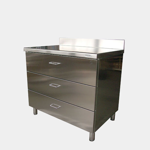 Armadio con cassetti - Rinox S.r.l. - in acciaio inossidabile / 3 cassetti