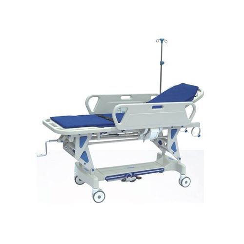 Barella con carrello passamalati - TF002 - Foshan Medco Medical equipment Co., Ltd. - manuale / ad altezza regolabile / con schienale regolabile