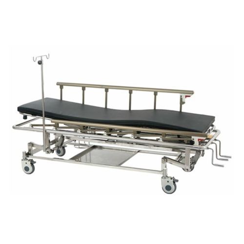 Barella con carrello passamalati - ST010 - Foshan Medco Medical equipment Co., Ltd. - di emergenza / manuale / ad altezza regolabile