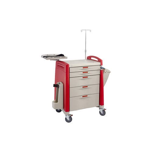 Carrello medico - T078 - Foshan Medco Medical equipment Co., Ltd. - per defibrillatore / per trattamenti / portarifiuti