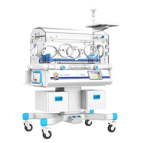 Incubatrice neonatale con rotelle - BI-04 - Foshan Medco Medical equipment Co., Ltd. - con 6 finestre operative