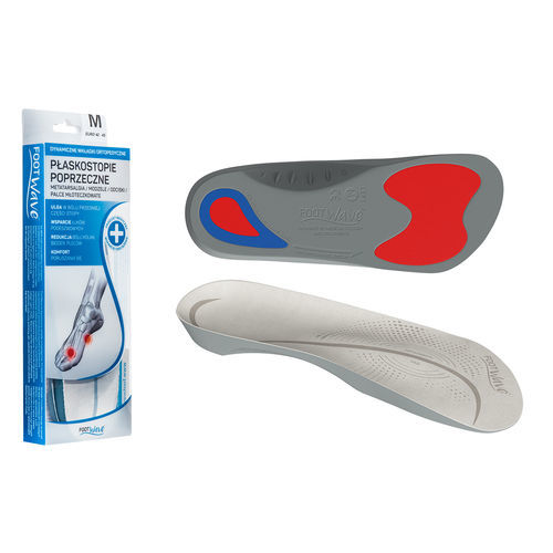 Soletta ortopedica con cuscinetti per tallone - METATARSALGIA - FootWave™ - con supporto per arco trasversale / per piede piatto