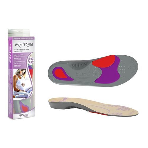 Soletta ortopedica con cuscinetti per tallone - Lady Pregna - FootWave™ - con supporto per arco longitudinale / con supporto per arco trasversale / per piede piatto