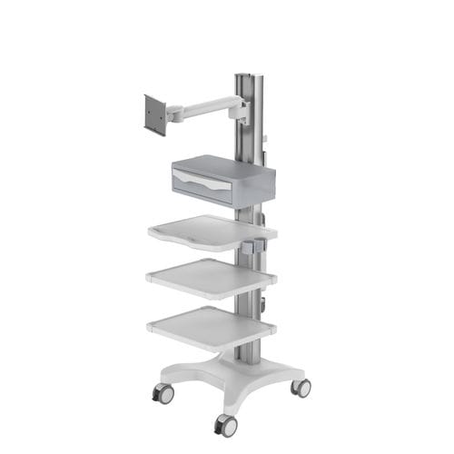 Carrello per endoscopia - Surgical trolley - Endoso Life Technology - con ripiano / mobile