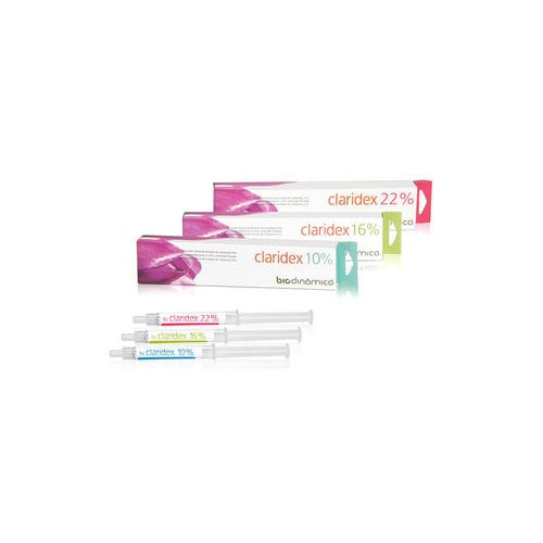 Materiale odontoiatrico perossido di carbammide - Claridex Evolution - Biodinâmica - per ricostruzione dentale / per sbiancamento dentale / in gel