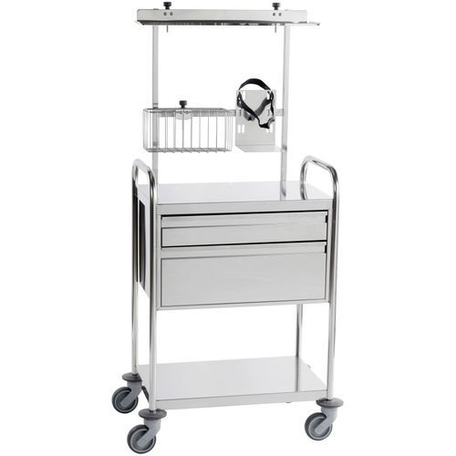 Carrello medico - 265.0.6.8500 - TOURINOX - per uso generale / per trattamenti / in acciaio inossidabile