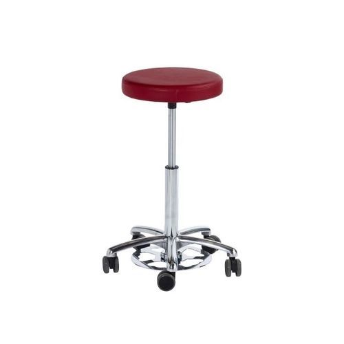 Sgabello per struttura sanitaria - 3850R - TOURINOX - con rotelle / in acciaio inossidabile