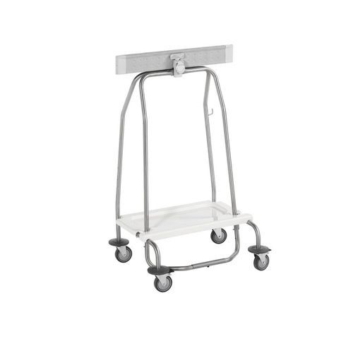Supporto per sacco della spazzatura - 3001 - TOURINOX - con rotelle / in acciaio inossidabile