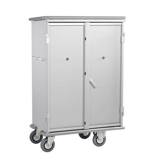 Carrello portabiancheria per sacchi puliti - 4009 - TOURINOX - a doppia porta