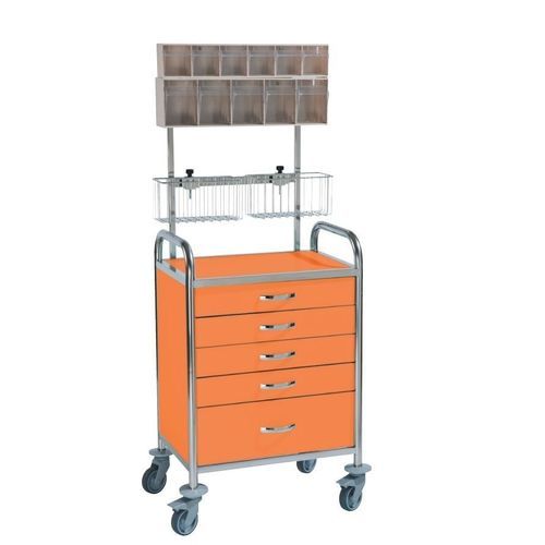 Carrello di emergenza - 10105 - TOURINOX - per uso generale / per trattamenti / in acciaio inossidabile