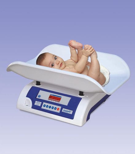 Bilancia pesaneonati elettronica - NBY series - Nitiraj Engineers - pediatrica / da tavolo / con connessione wireless