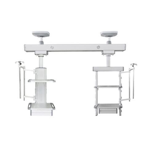 Trave tecnica a soffitto - EM-18 - Shandong Expert Medical Equipment - per terapia intensiva / per terapia intensiva / con ripiani