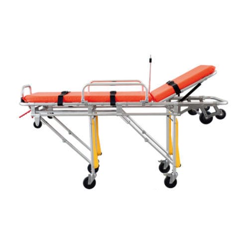 Barella con carrello da trasporto - A1  - Shandong Expert Medical Equipment - di emergenza / per ambulanze / meccanica