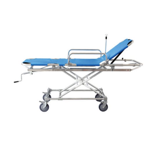 Barella con carrello da trasporto - E2 - Shandong Expert Medical Equipment - di emergenza / manuale / ad altezza regolabile